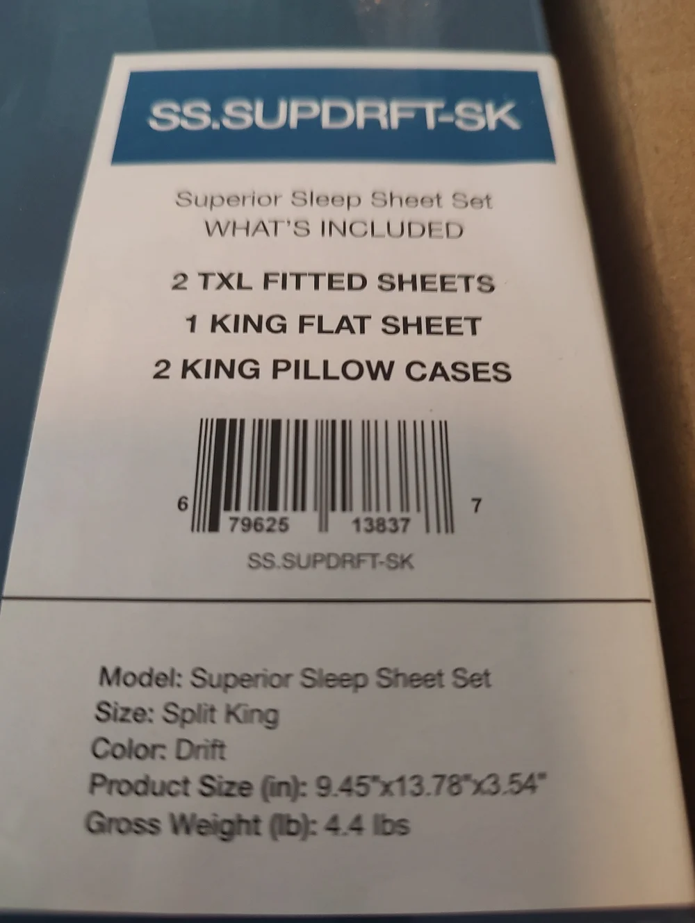 Superior Sleep Copper Stardust Microfiber Split King Sheet Set